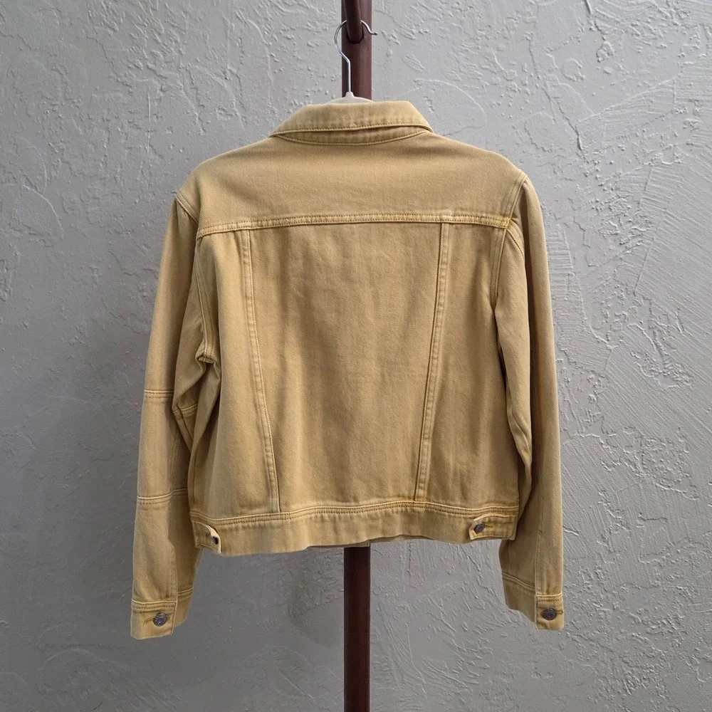 J174. Yellow‎ Washed Denim Jacket